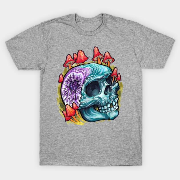 Geode Skull T-Shirt by TimPangburn